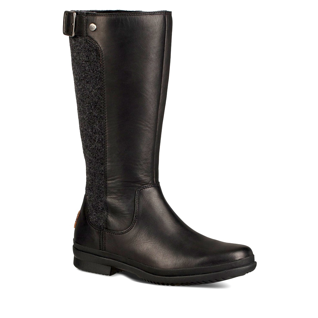 Ugg Janina Waterproof Leather Paneled Tall Boots Size 6.5 M